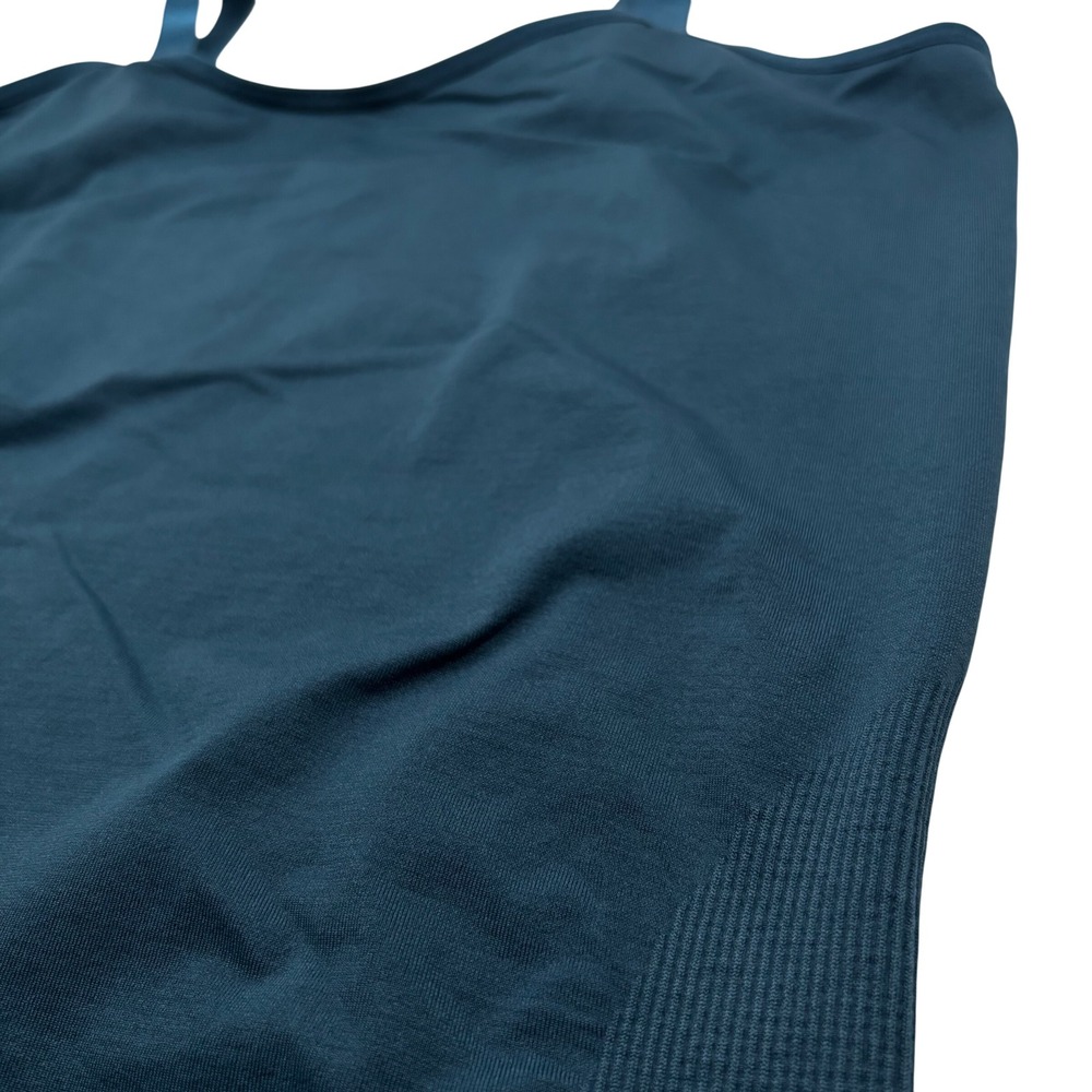 UltraTeeze Women OS Teal Seamless Ribbed Stretch Tank Top Slimming Shapewear
